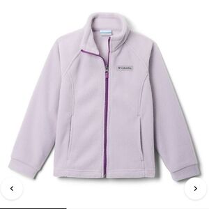 Columbia Girls Benton Springs Fleece Jacket Lavender Pearl Size